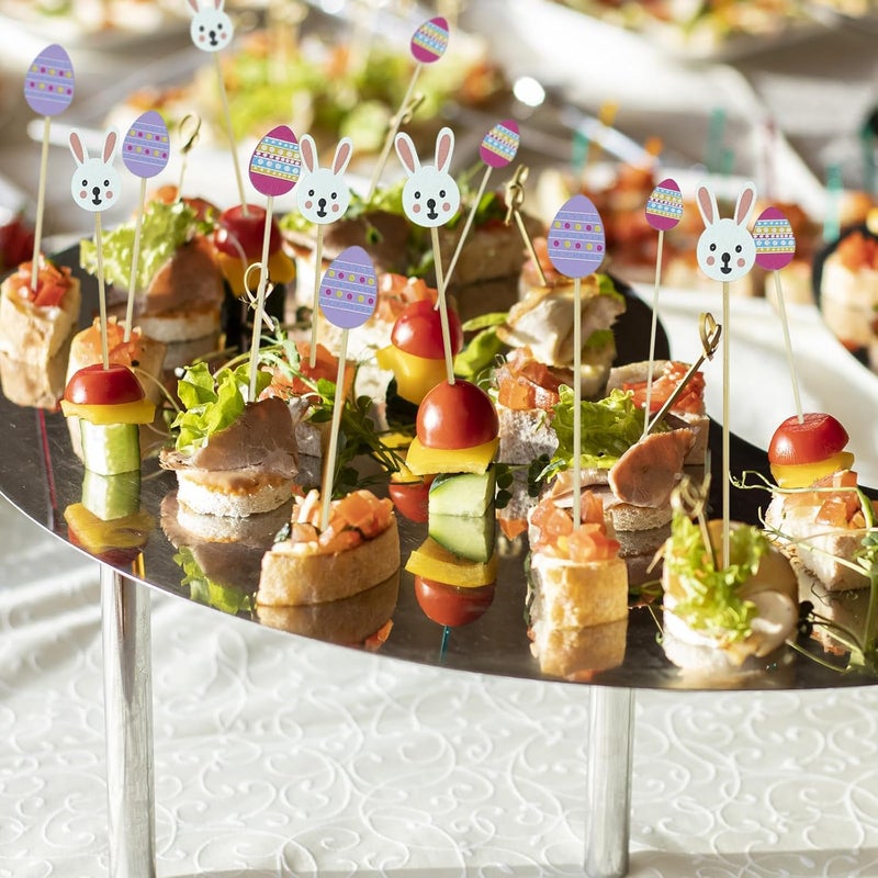GRSECPO 100 Pack Rainbow Colored Fancy Toothpicks - Image 5